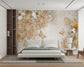 Diamond jewelry style floral wallpaper