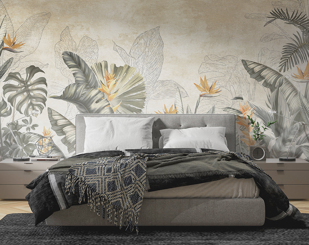 Tropical Paradise Mural Wallpaper