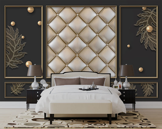 Customize 3D Modern European Style Wallpaper For Living Room