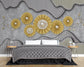 Golden chakras 3D bedroom wallpaper