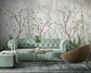 Living Room - Chinoiserie Trees – Botanical Wall Mural Wallpaper, Custom Size