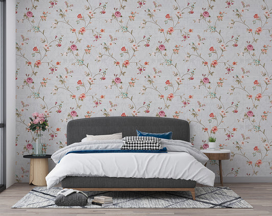 Soft Pink Blossom Floral Wallpaper