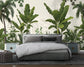 Banana leaf tropical botanical wallpaper - view 3