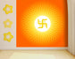 Hindu Swastik Symbol On Sun Wallpaper