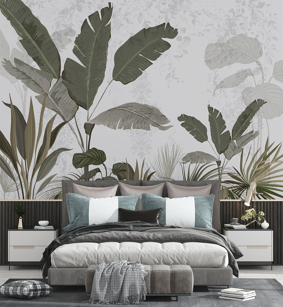 Tropical Banana Leaf Wallpaper