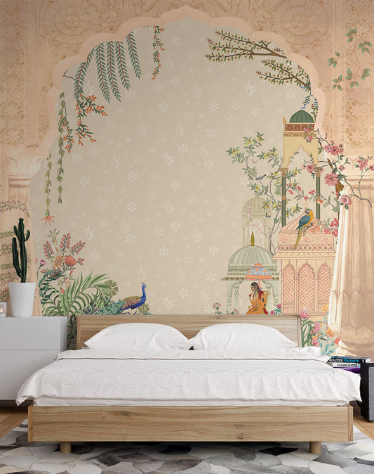 Mughal Garden In Queen Wallpaper