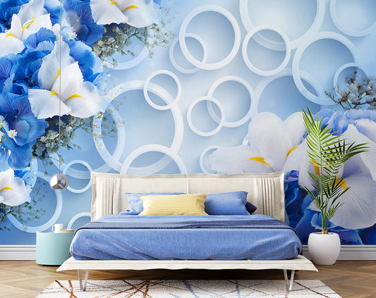 Orchids Floral And Circle Wallpaper