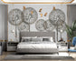 Bedroom - 3d Creative dandelion flower art and birds wallpaper