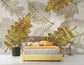 3D tropical plant leaves wallpaper