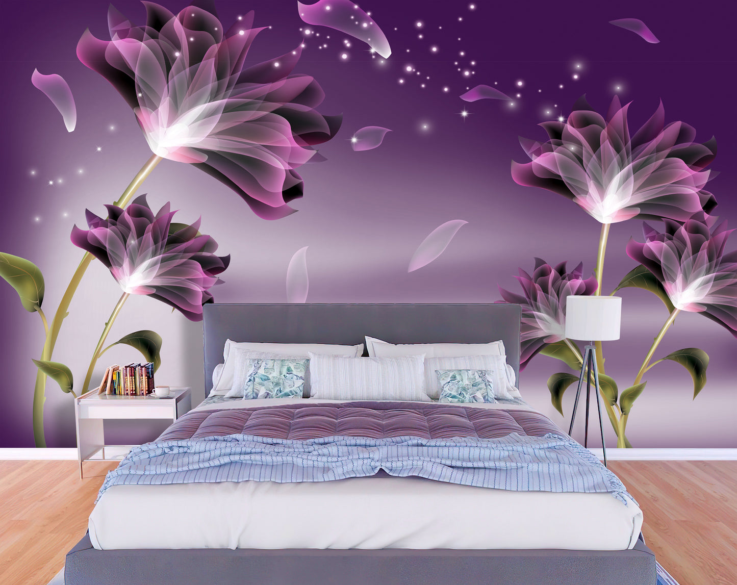 Purple Flower Dream Lily Wallpaper