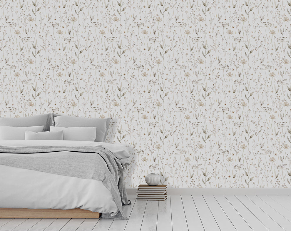 Dainty Branches Floral Wallpaper Roll Home Decoram