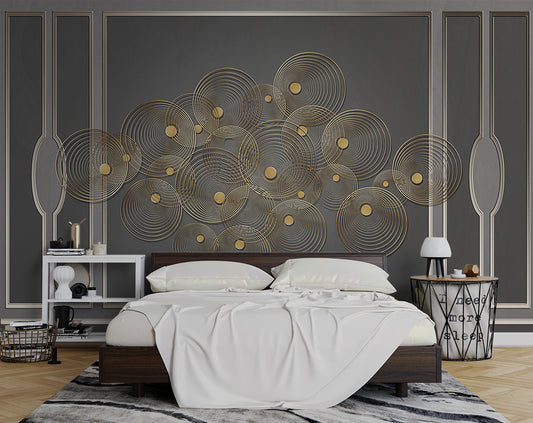 Designer Beautiful 3D Round Circular Modern Wallpaper