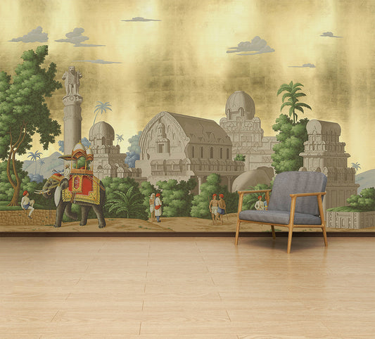 Ancient India Mural Wallpaper