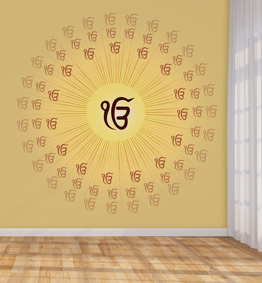 Ek Onkar Symbol Spiritual Wallpaper
