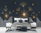 Bedroom - Ginkgo Leaves and Golden Birds Wallpaper