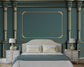 Classic blue bedroom wallpaper