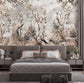 Bedroom - Chinoiserie Peacock – Botanical Wall Mural Wallpaper, Custom Size