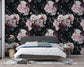 Vintage Dark Flowers Rose Wallpaper Roll