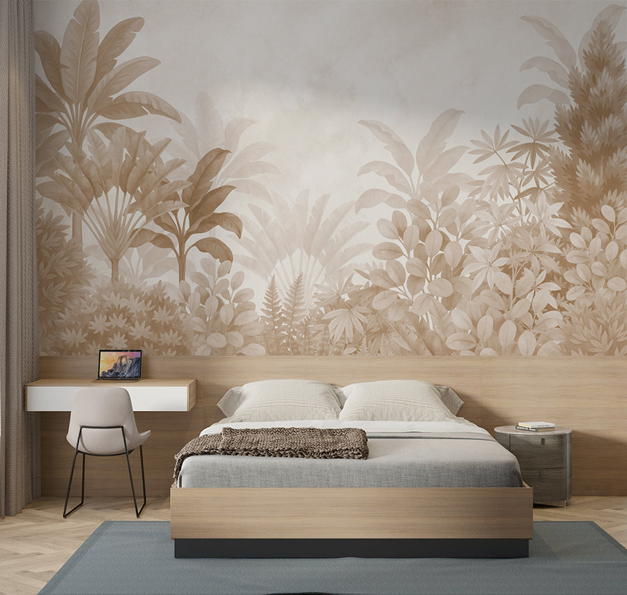 Tropical Jungle Leaf Wallpaper