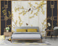 Bedroom - 3d chinese floral and bird wallpaper