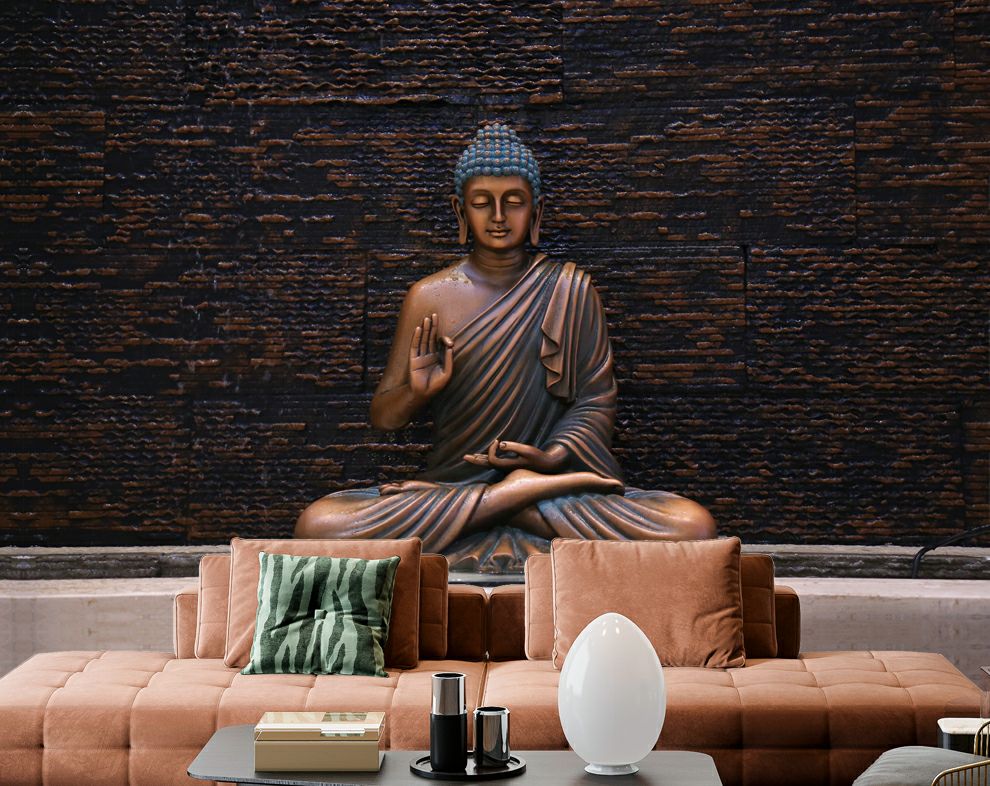 God Buddha Buddhishm Arts Buddhist Lord 3D Wallpaper – Home Decoram