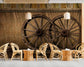 Wagon wheel cafe wallpaper