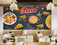 Pizza design cafe wallpaper - view 2