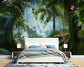 Jungle beach lagoon cheetah wallpaper - view 4