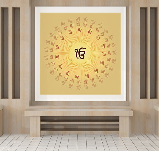 Ek Onkar Symbol Spiritual Wallpaper