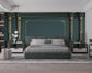 Classic blue bedroom wallpaper - view 2