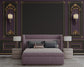Luxury purple 3D bedroom wallpaper