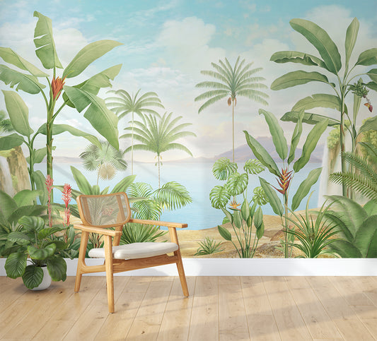 Tropical Green Forest Wallpaper