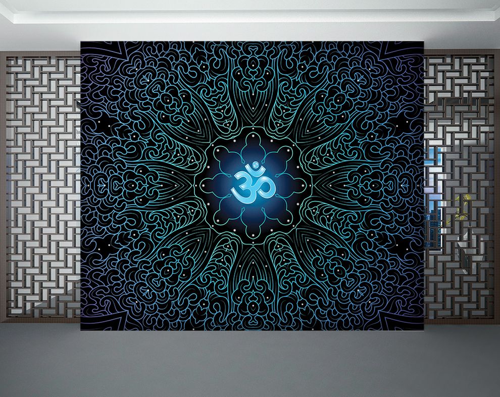Om Symbol Mandala Art Wallpaper
