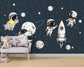Starry sky space wallpaper for kids room