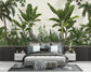 Banana leaf tropical botanical wallpaper - view 4