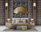Creative modern 3D bedroom wallpaper - view 2