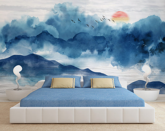 Ocean Painting Design Wallpaper For Walls