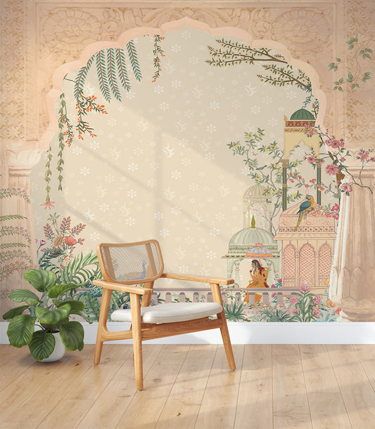 Mughal Garden In Queen Wallpaper