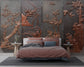 Chinese style embossed flowers wallpaper - view 2