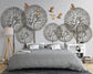 3d Creative dandelion flower art and birds wallpaper