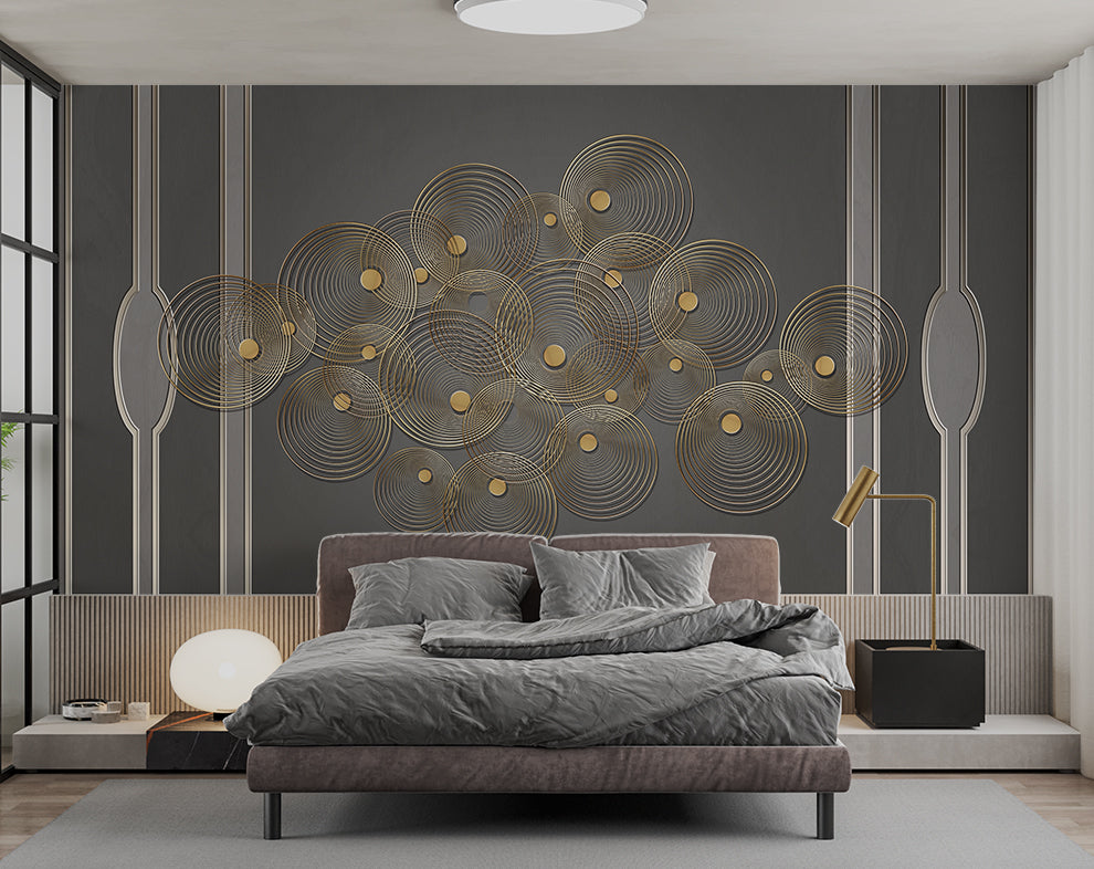 Designer Beautiful 3D Round Circular Modern Wallpaper