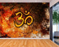 Burning Om symbol spiritual wallpaper - view 3