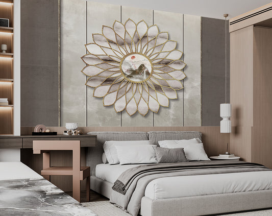 3D Circular Fancy Art Design Wallpaper