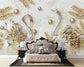 Swans And Pearls wall covering Jewelry Wallpaper