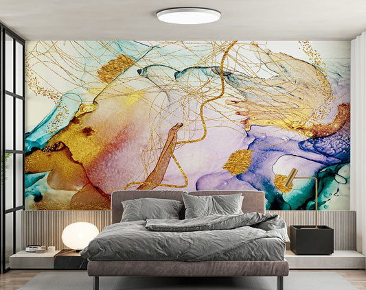 Marble Art Painting Wallpaper | Customized Wallpaper