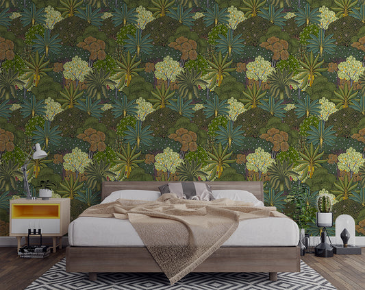 Bagh Textured Tropical Wallpaper Rolls
