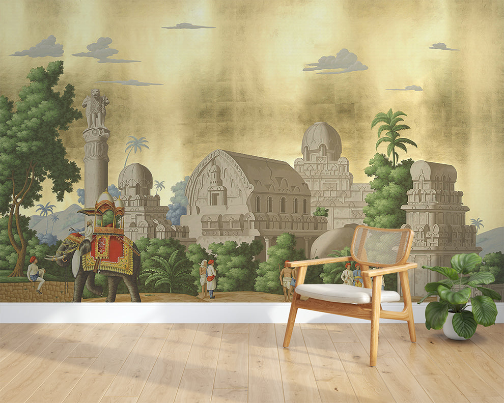 Ancient India Mural Wallpaper