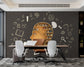 3D creative bookshelf wallpaper - view 2