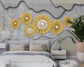 Golden chakras 3D bedroom wallpaper - view 2