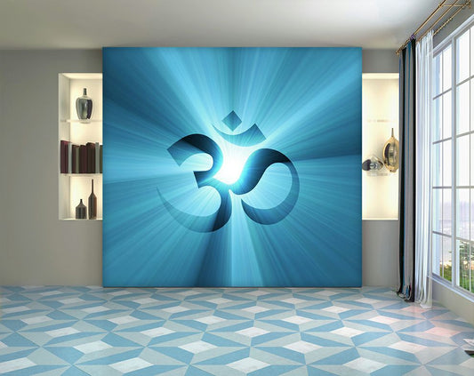 OM Symbol Wallpaper For Temple Wall